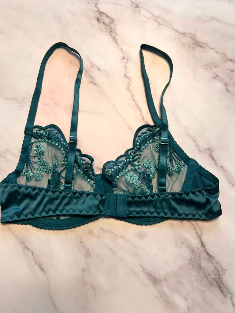 Elaine Bra and Garter Lingerie Set
