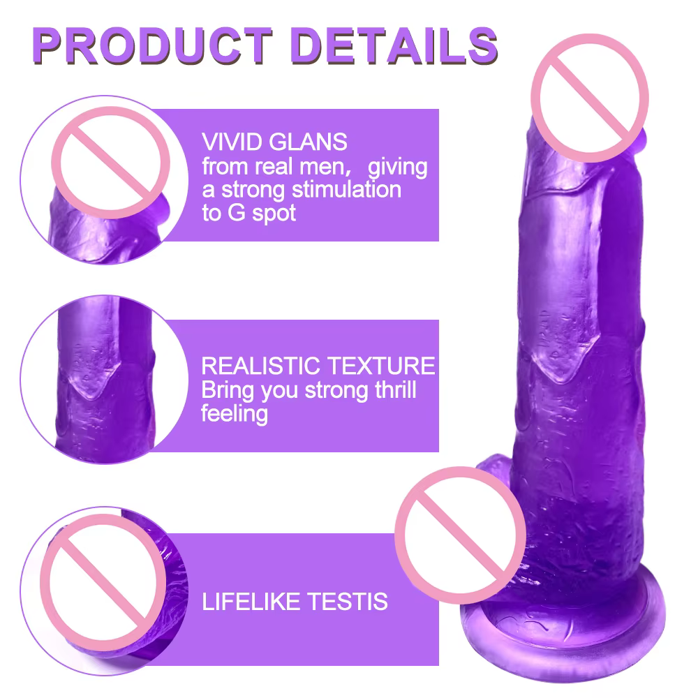 Realistic Huge Jelly Dildo With Suction Cup