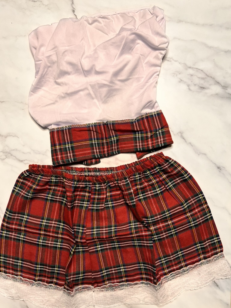 Ruby Schoolgirl Roleplay Bedroom Costume Lingerie
